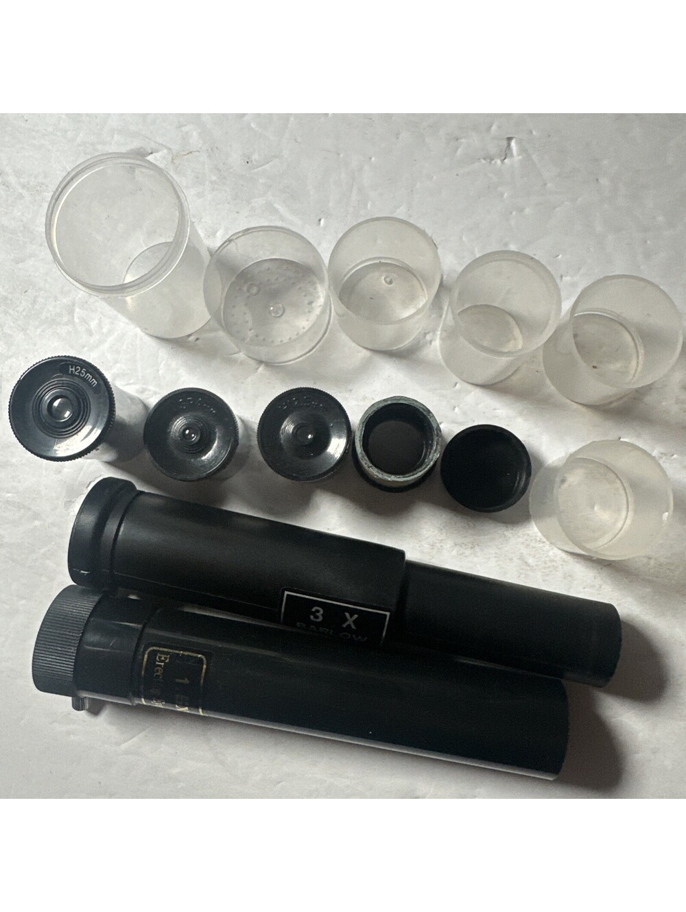 Telescope Eyepiece Lot 0.965" H25 H12.5 SR4 Barlow 3X Erecting 1.5X